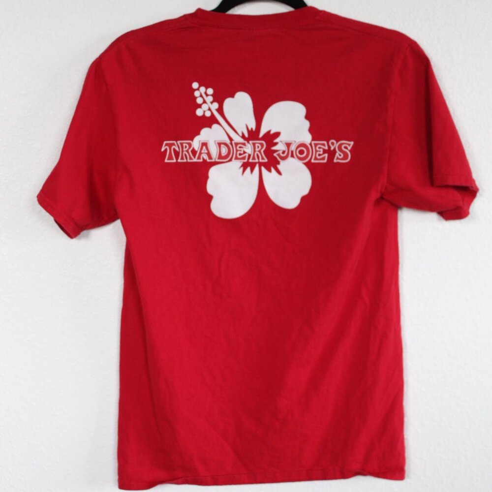 Trader Joe's Classic Red Small Crew T-Shirt